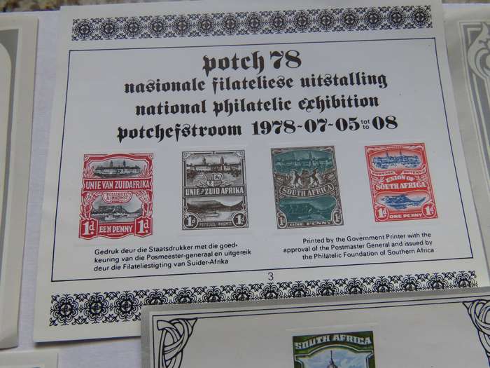 South Africa and South West Africa - National Philatelic Items 1977 to 1981