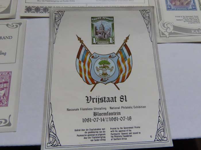 South Africa and South West Africa - National Philatelic Items 1977 to 1981