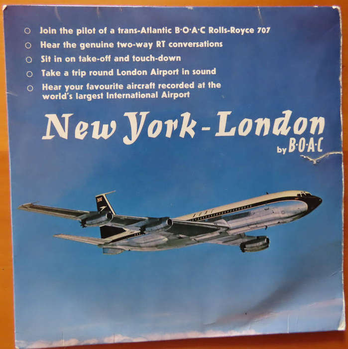 British Airways - B.O.A.C. - 707 Flight To New York EP Record