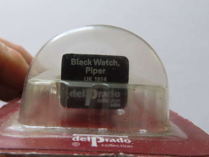 Del Prado - Encased Military Model - Black Watch Piper - UK 1914