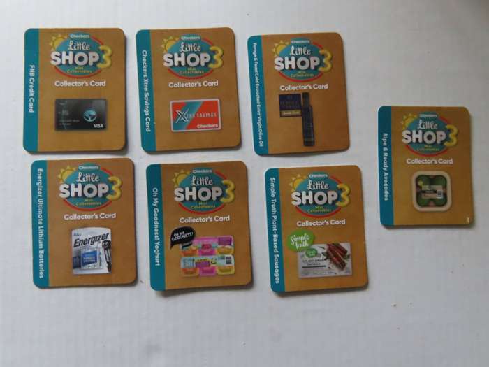 Checkers - Little Shop # 3 - 7 items with cards
