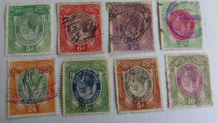 South Africa - 16 Different Revenue Stamps
