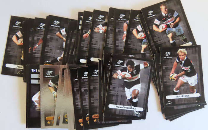 Rugby - 64 Sharks Cards - Duplicates included
