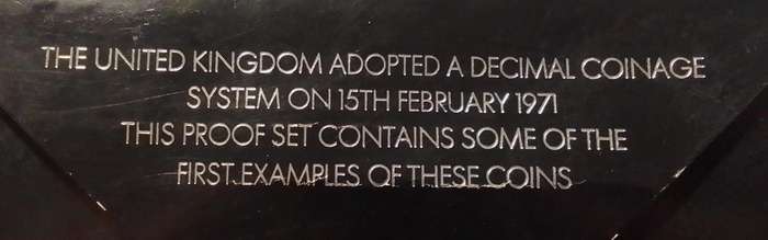 1965 UK coin set - only 5 coins