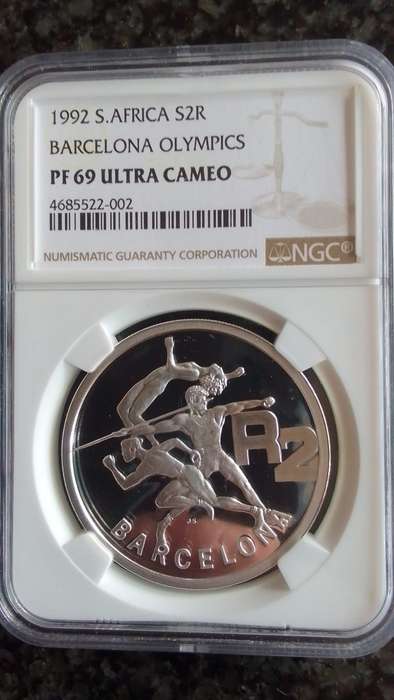 Very High Graded PF69 - 1992 Barcelona Olympics R2 SILVER Coin