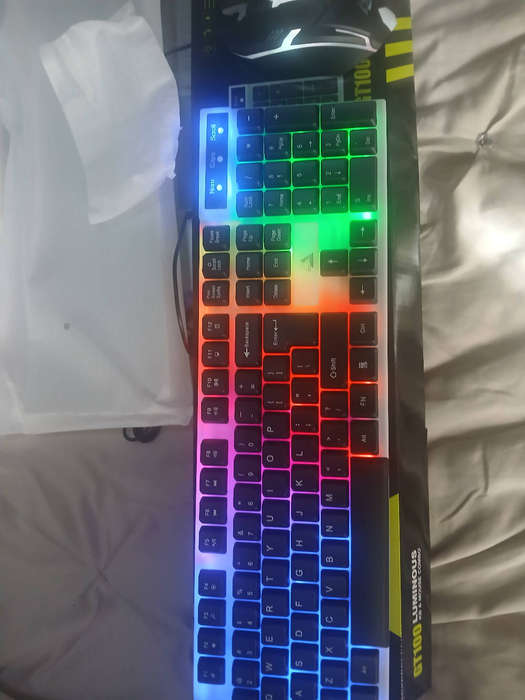 Keyboard and mouse luminous