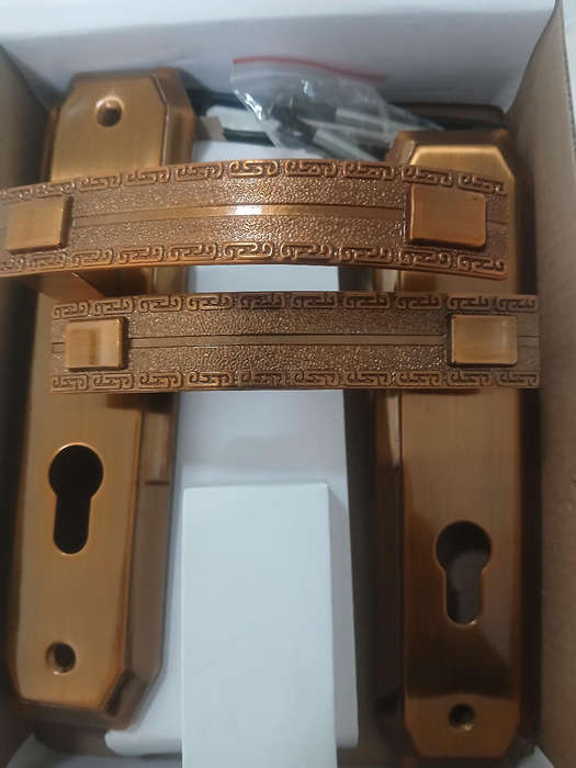 Bronze door lock complete set