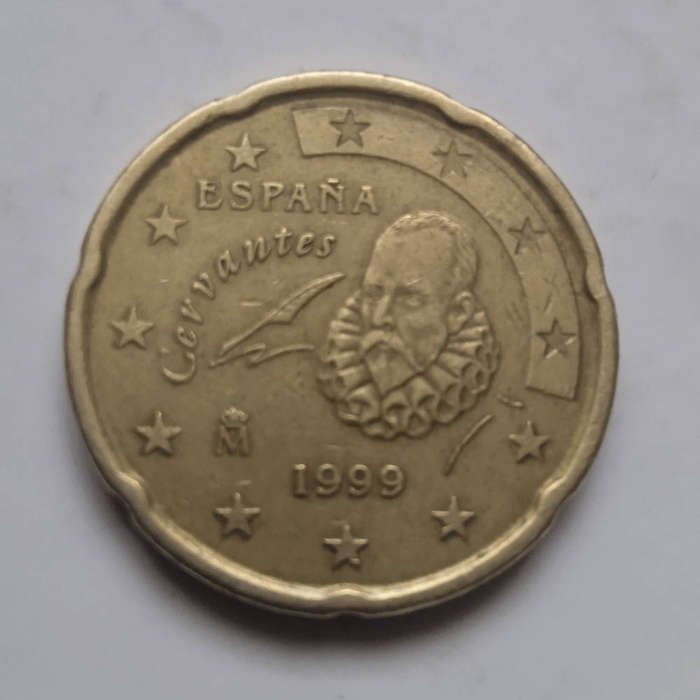 1999 20 euro cent coin