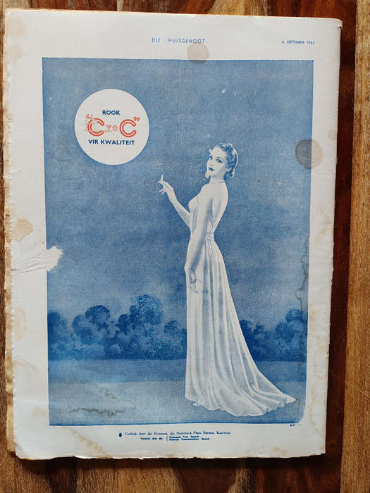 Huisgenoot  4 September 1942  Fair Condition)