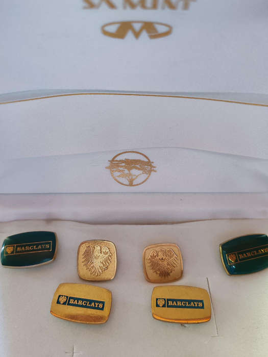 Cufflinks - Vintage Barkley Bank Cufflinks