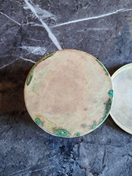 Rare Vintage Quality Street Chocolate & Toffee Tin  (Possibly Silver Plated Copper, 1930s)