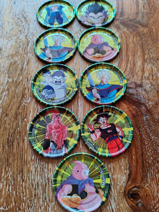 9 Vintage Click Tazos  Collectible Set