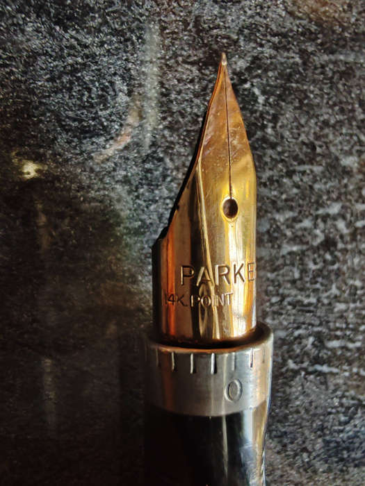 Parker 75 Sterling Silver Fountain Pen  Made in USA (Gold Nib)