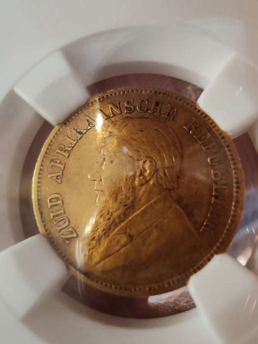 1897 ZAR Gold Half Pond  NGC VF35  Paul Kruger