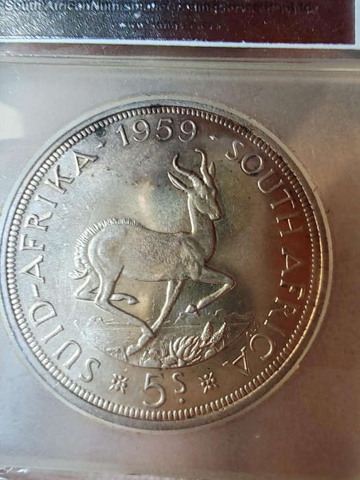 1959 South Africa 5 Shillings  SANGS MS61