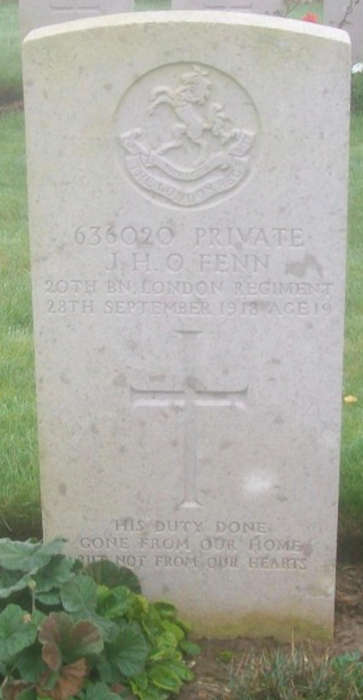 WWI Memorial Plaque  Dead Mans Penny of Private John Harold Oxley Fenn (Service No. 636020)