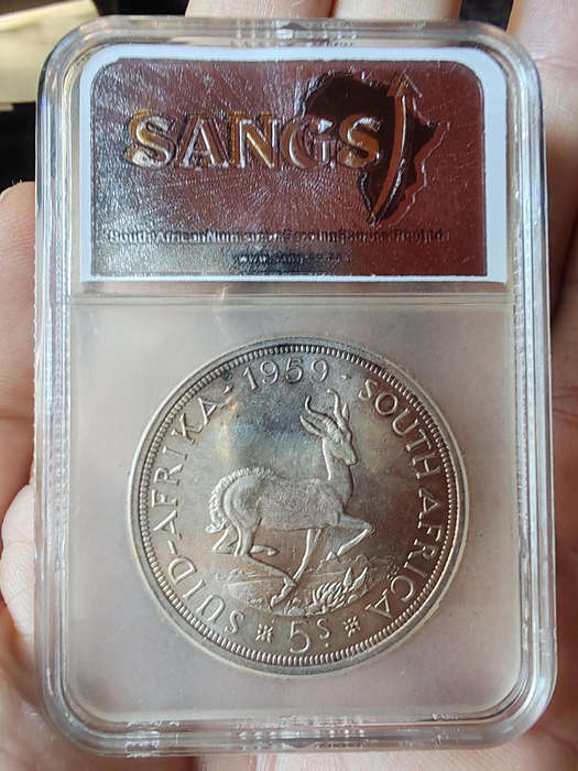 1959 South Africa 5 Shillings  SANGS MS61