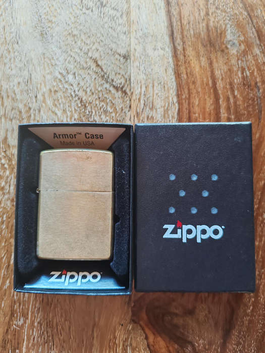 Zippo Armor® Brass Lighter  Original Box  Excellent Condition