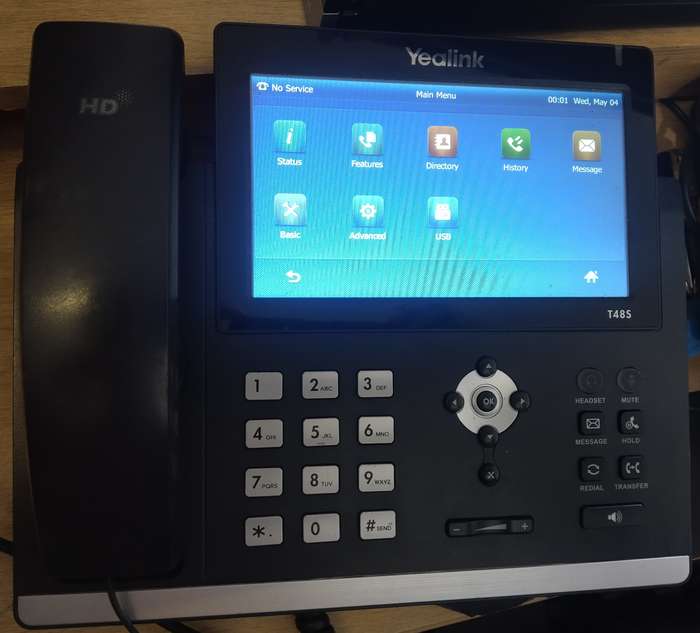 Yealink T48S IP Phone, 7-Inch Color Touch Screen Display