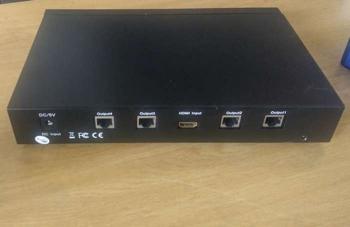 HDMI 4 Ports Splitter Amplifier by Cat 5x1
