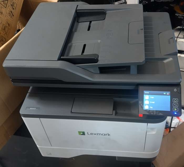 Lexmark MX431 LaserJet Multifunction Printer  A4 Black and White (Low Miliage)