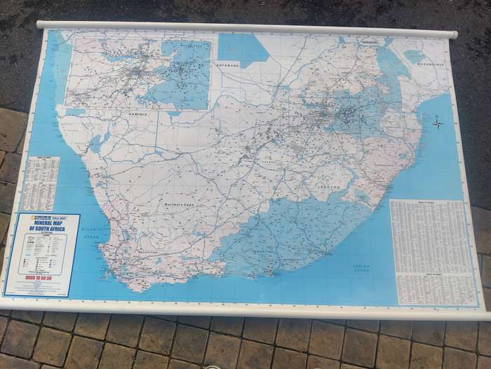 Mapstudio  Wall Map  Mineral Map of South Africa 1st Edition