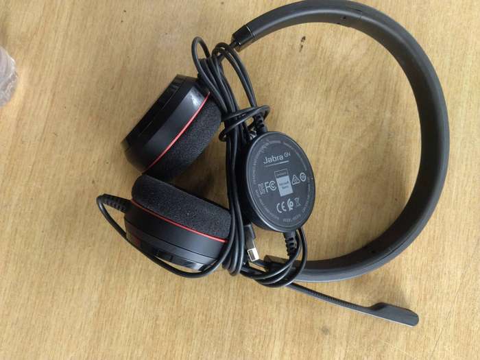Jabra Evolve GNM-HSC016 Stereo Wired Headset, Black | Model# HSC016