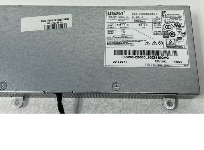 LITEON PA-1151-5 150W Power Supply For Lenovo ThinkCentre M920z SP50H29550