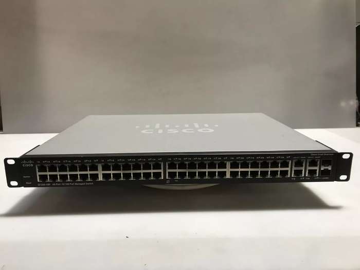 Cisco SF300-48P 48-Port 10/100 PoE Managed Switch with Gigabit Uplinks