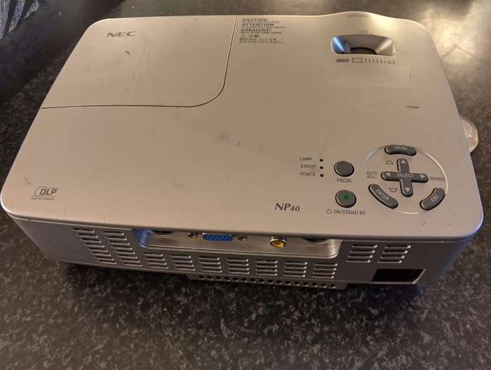 NEC DLP NP40 Projector (Model: 24L62123)  No Remote