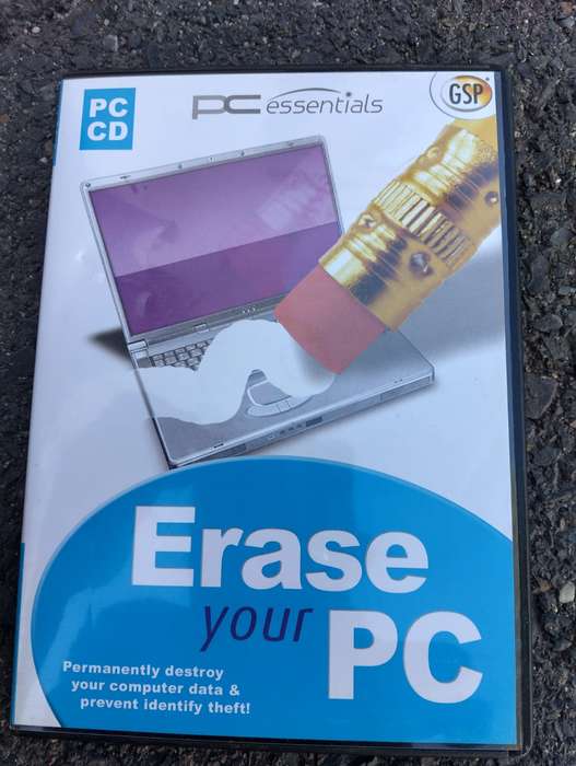 PC Essential Erase your PC  PC CD-ROM