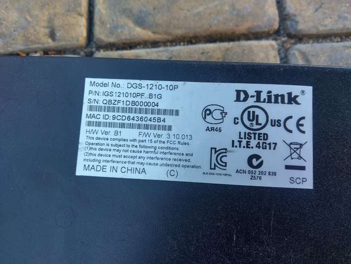 D-link 10 Port POE Gigabit Web Smart Switch DGS-1210-10P (DLK-DGS-1210-10P-A)