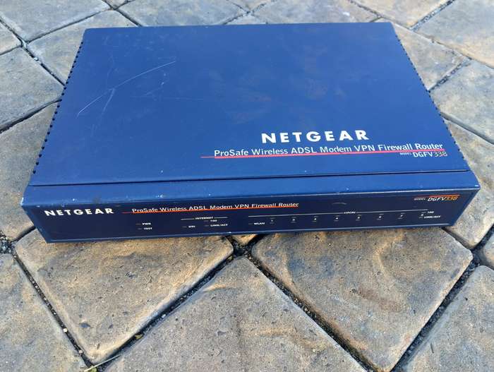 Netgear ProSafe Wireless ADSL Modem VPN Firewall Router  Model: DGFV338