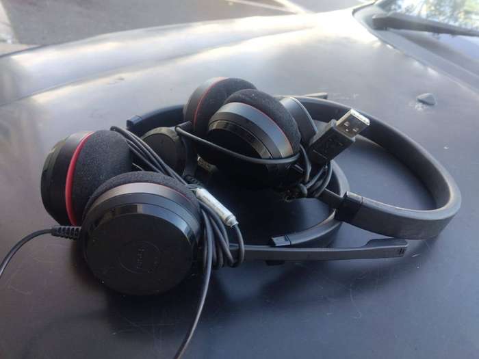 Jabra Evolve GNM-HSC016 Stereo Wired Headset, Black | Model# HSC016