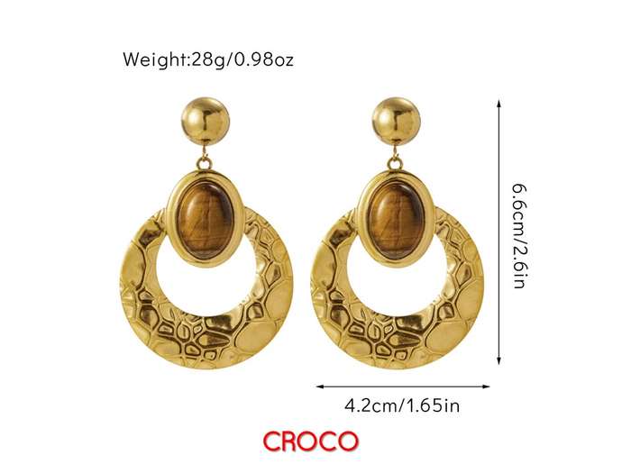 Gold Stainless Steel Earring Collection