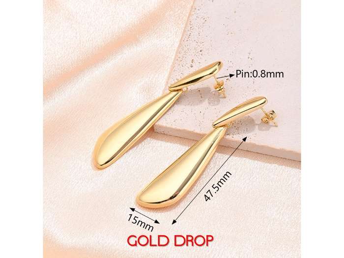 Gold Stainless Steel Earring Collection