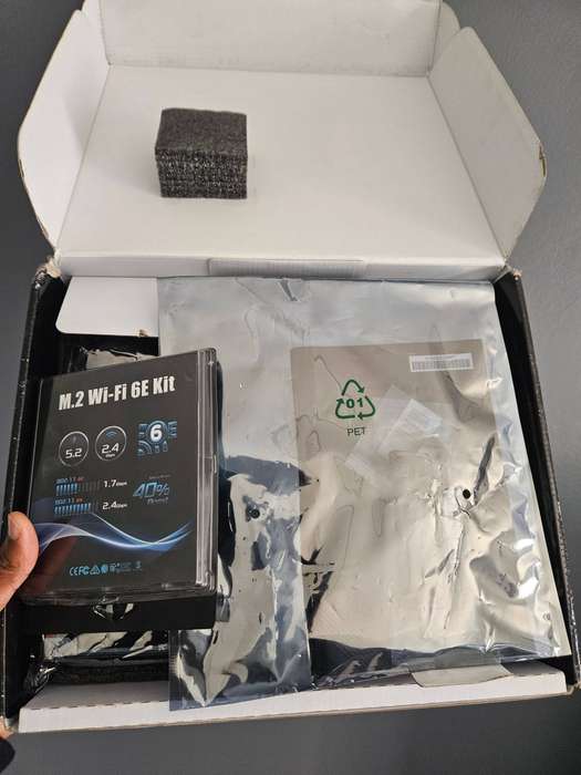 ASRock Motherboard + Wi-Fi/Bluetooth NVMe Card  Sold As-Is | No POST | For Parts or Repair