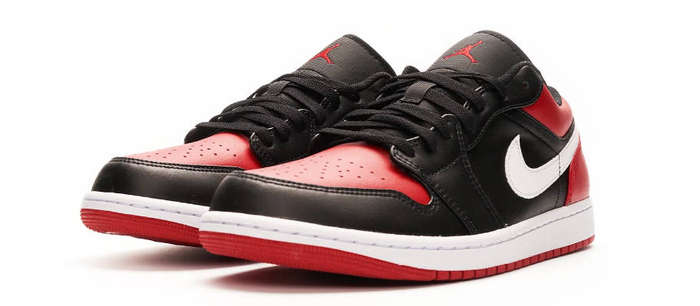 Air Jordan 1 Low Alternate Bred Toe UK9  New (Open Box)
