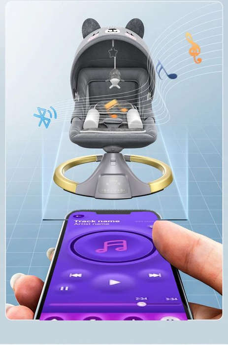 3 in 1 Electric Swing Rocker for New Born Baby 0 to 2 Years