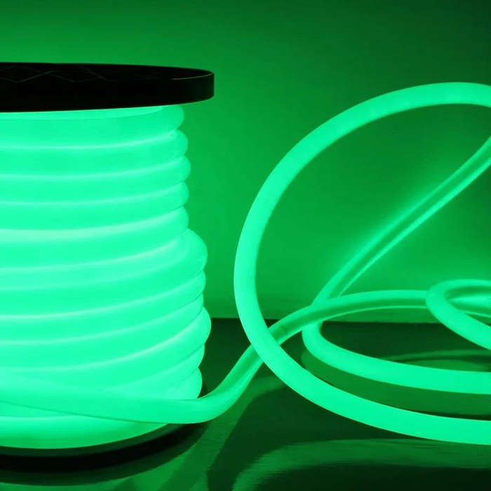 Green Neon Light, LED tube, 360-degree Lighting 50m