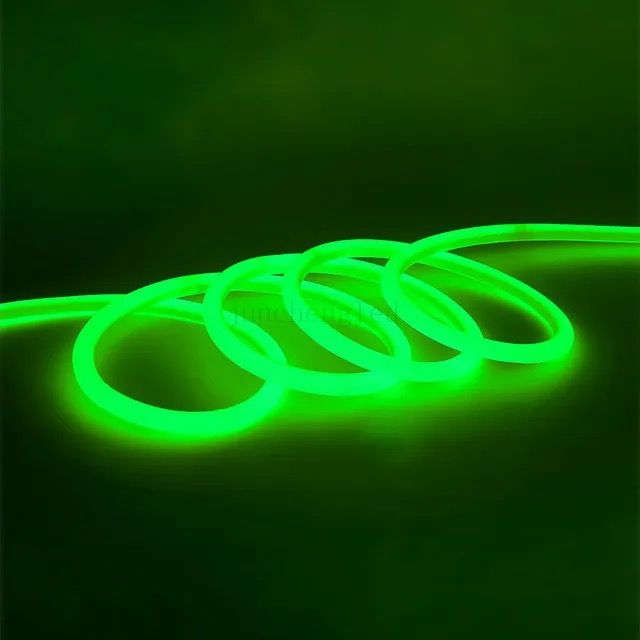 Green Neon Light, LED tube, 360-degree Lighting 50m