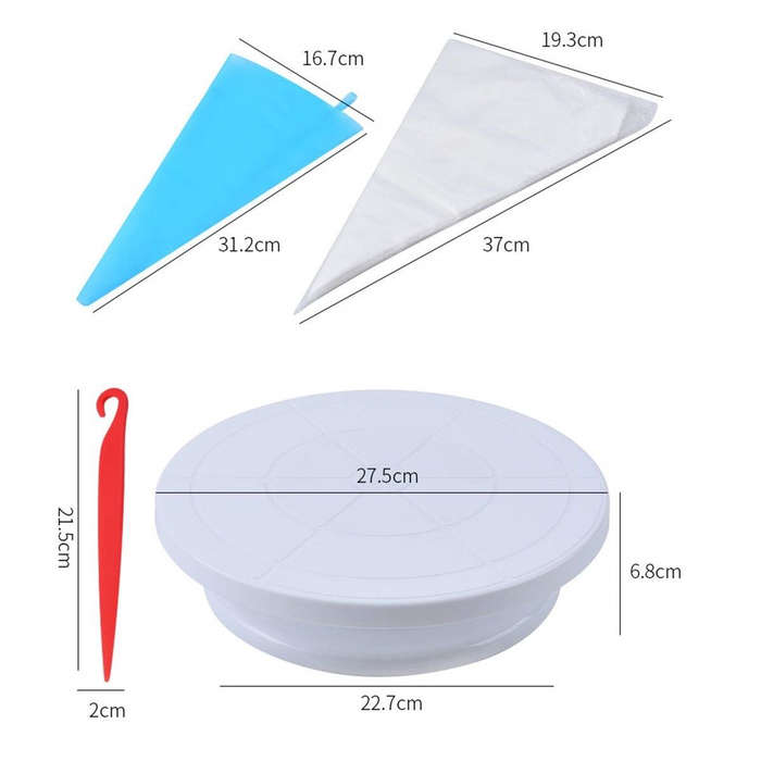 65 Pieces Of Cake Decoration Kit Baking Tools Set