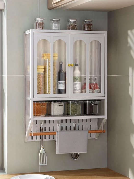 Wall Mounted Bathroom Cabinet and Kitchen Cabinet - White