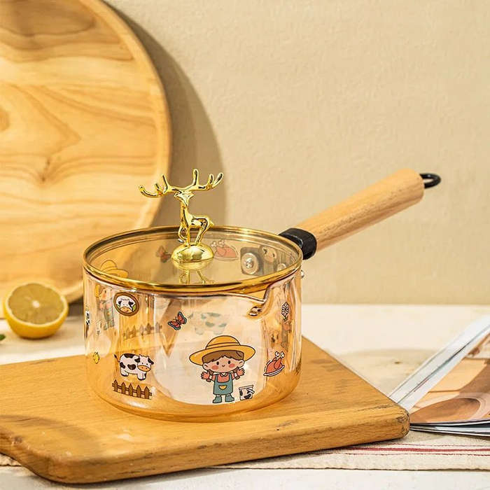 High Borosilicate Heat-Resistant Glass Pot