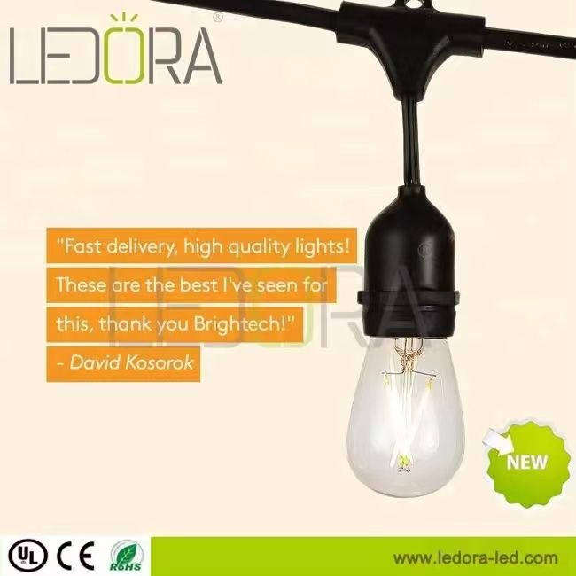 MTY-High Quality LED Outdoor Retro Light Bulb 8.1m 13 Pieces Light AC - Cool white