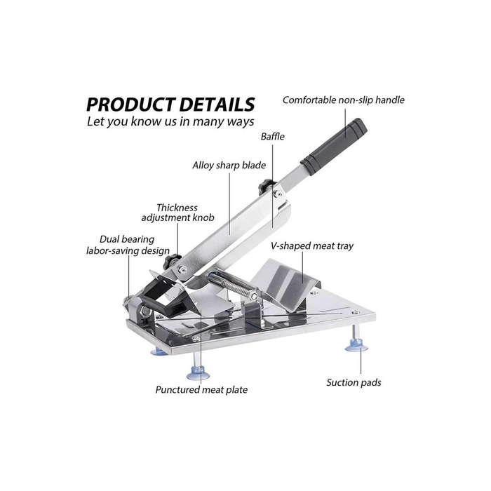 Manual Frozen Meat Slicer Meat Cutter Beef Vegetable Slicer
