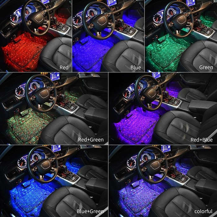Portable USB Solar Atmosphere Light Car Star Light Illumination