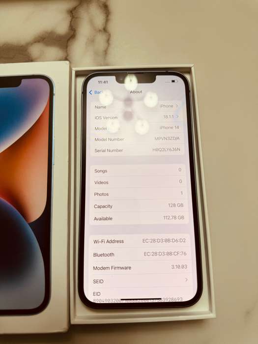 iPhone 14 Blue 128Gb Original - Free Shipping