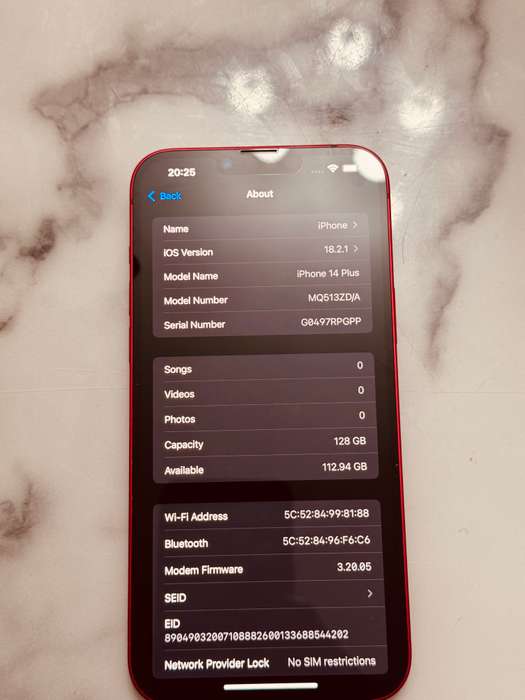 iPhone 14 Plus Red 128Gb Original - Free Shipping