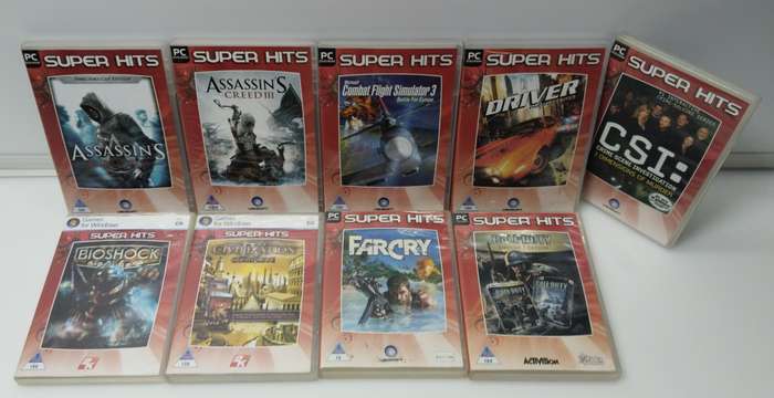 PC "Super Hits" Game Bundle, 9 Games 1 Bid